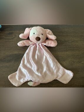 Gund Baby Puppy Dog Pink Spunky Huggy Buddy Plush Security Blanket Lovey #58966
